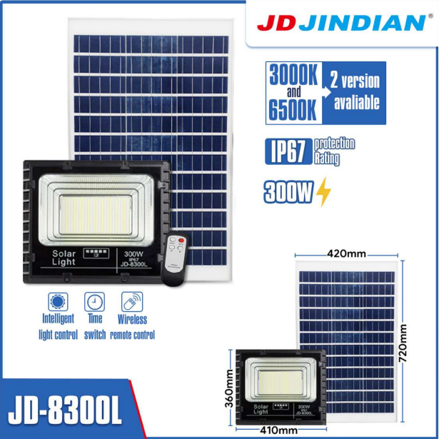 ไฟสปอตไลท์โซล่าเซลล์ 300W