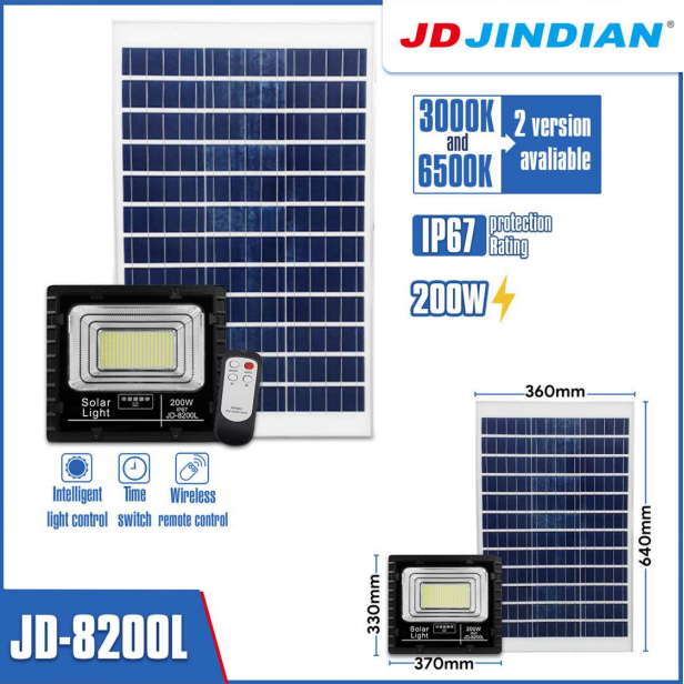ไฟสปอตไลท์โซล่าเซลล์ 200W