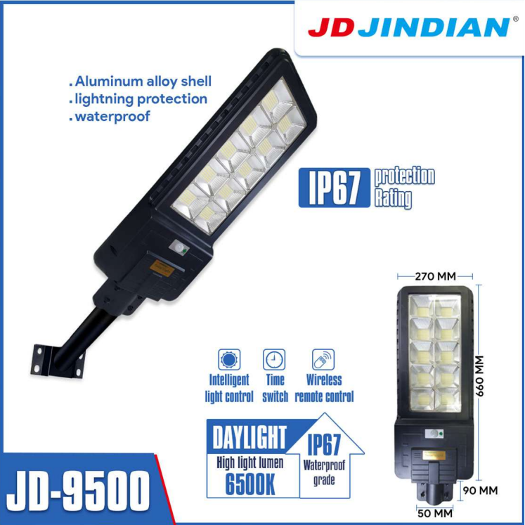 Solar Street Light Model JD-9500