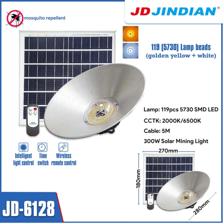 Solar Mining Light Model JD-6128 (300W)