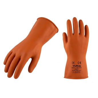 Orange Electrical Insulating Gloves